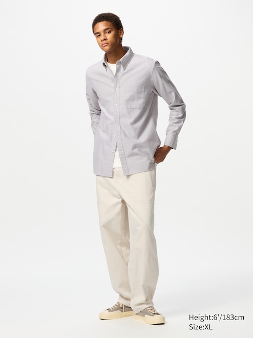 MEN'S OXFORD SLIM FIT LONG SLEEVE SHIRT UNIQLO PH