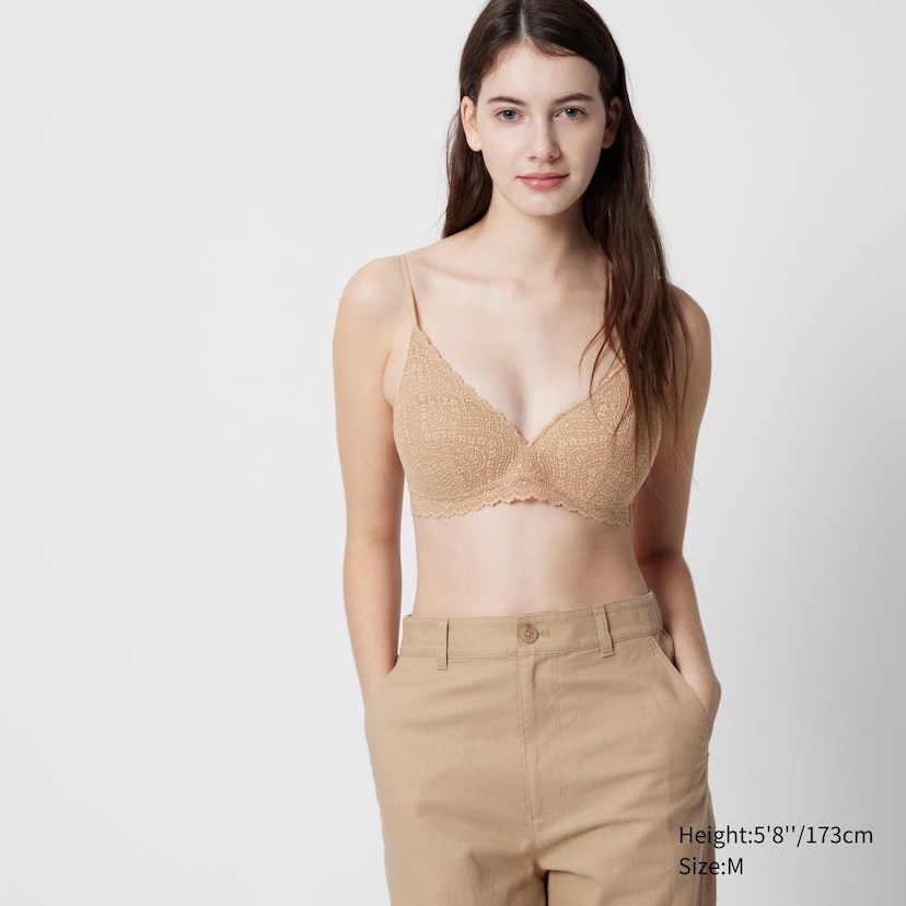 UNIQLO Philippines on X: Experience all day support in a variety of colors  with our #LifeWear essential Wireless Bra Beauty Light. The cup structure  stretches to fit every bust making sure you