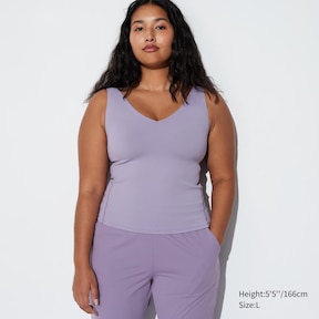 Uniqlo AIRism Sleeveless Bra Top — $24.90 (though sometimes LIKE RIGHT NOW  TUESDAY 7/5/16 it will go on sale for $14.90!)