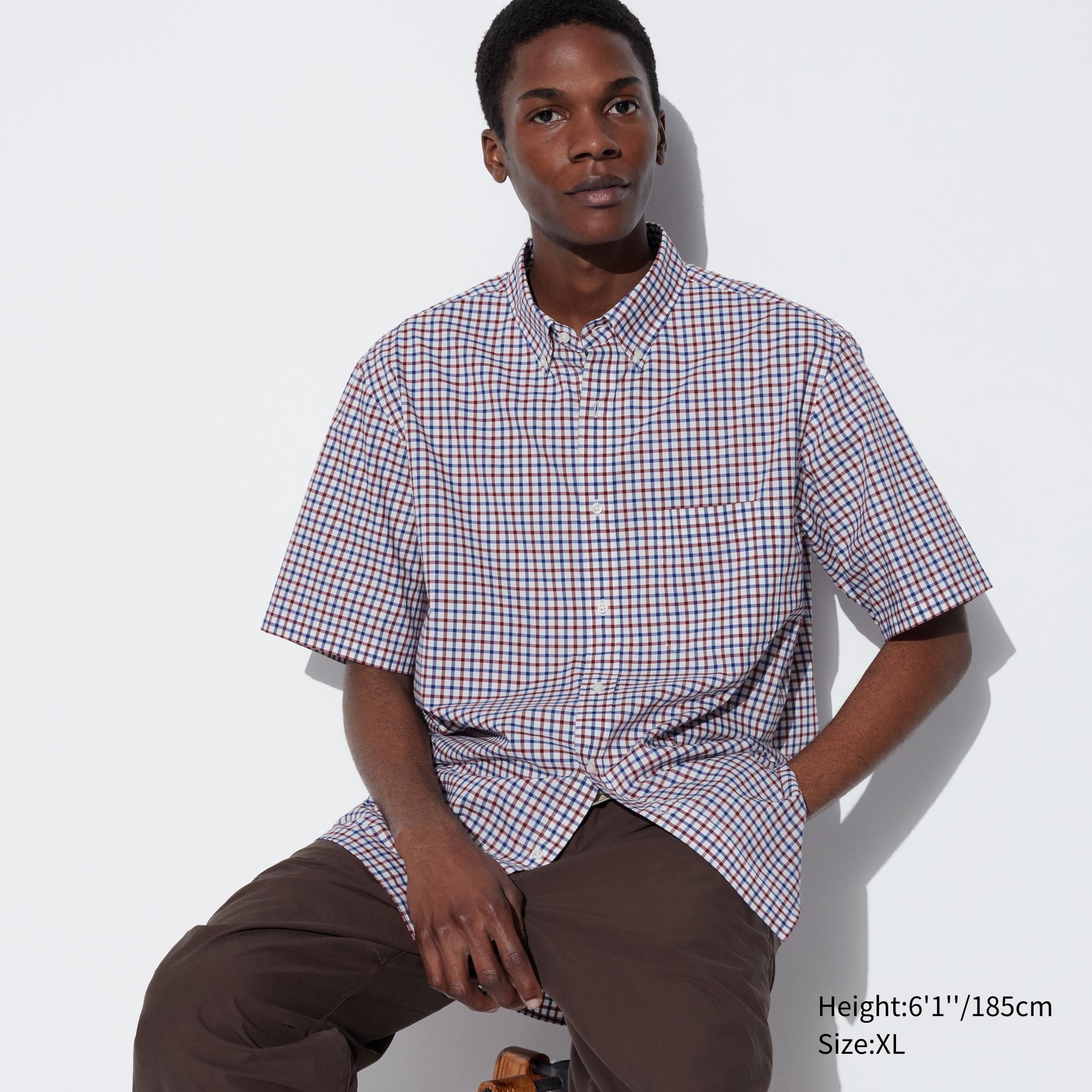 Uniqlo short shop sleeve dress shirt