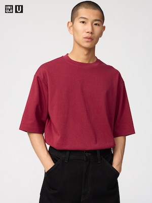 AIRism Cotton Oversized Crew Neck T-Shirt