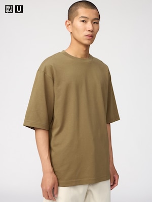 AIRism Cotton Oversized Crew Neck T-Shirt
