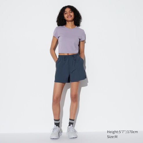 Ultra Stretch AIRism Cropped Short Sleeve T-Shirt
