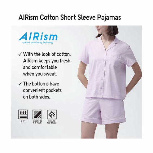 AIRism Cotton Short Sleeve Pajamas