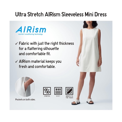 UNIQLO Ultra Stretch AIRism Sleeveless Mini Dress