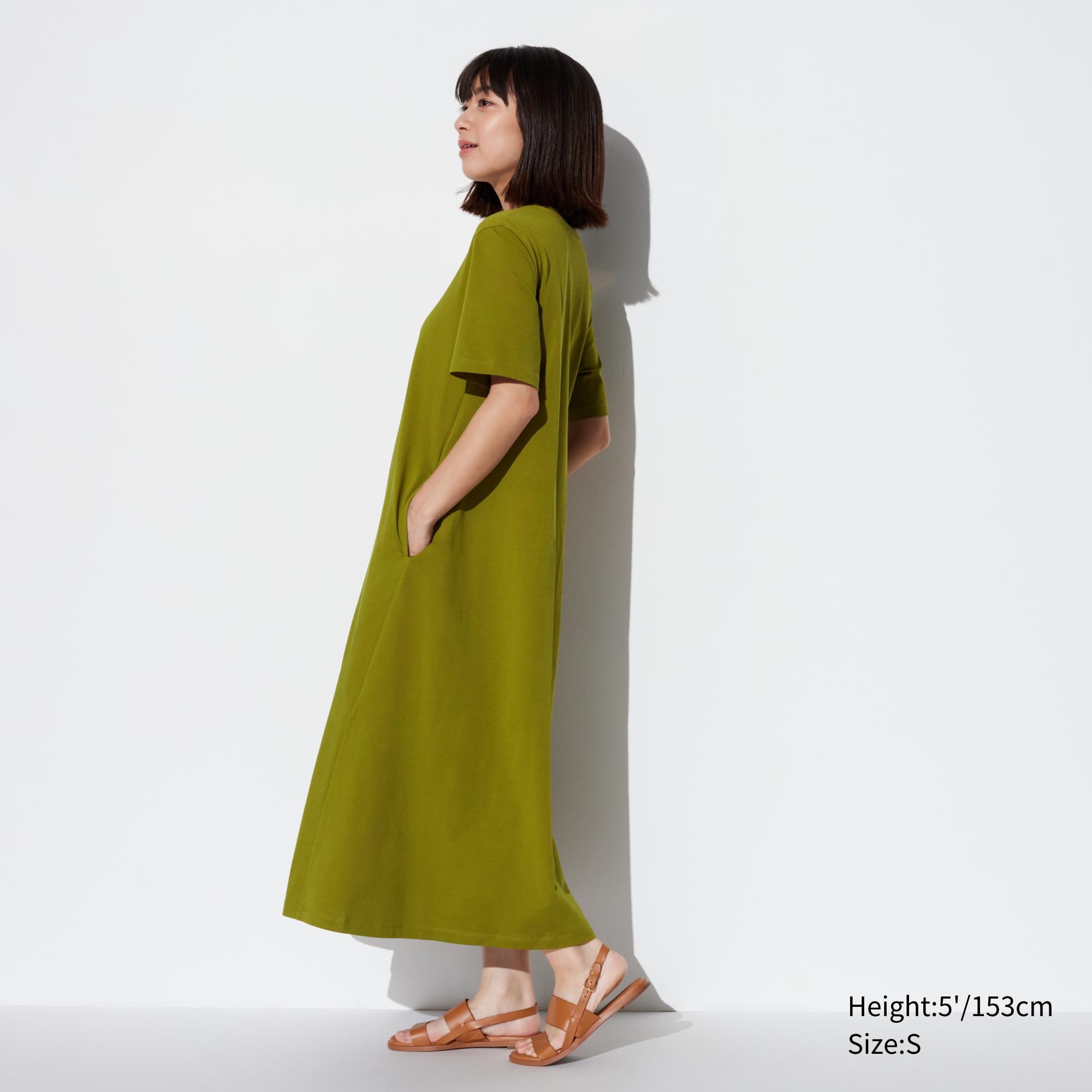 Uniqlo striped hotsell shirt dress