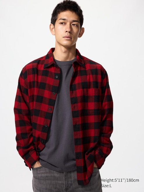 MEN'S FLANNEL LONG SLEEVE SHIRT UNIQLO PH