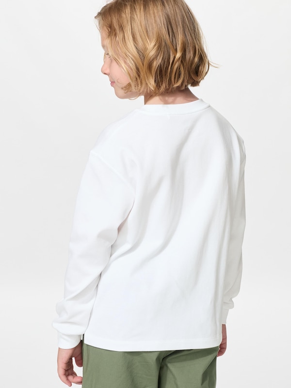 AIRism Cotton Crew Neck T-shirt | Long Sleeve