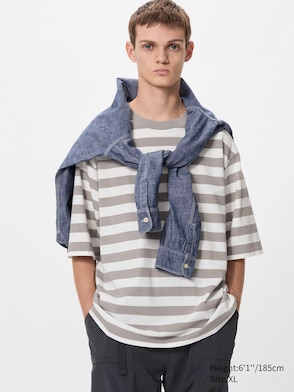 Oversized Striped Wide T-Shirt