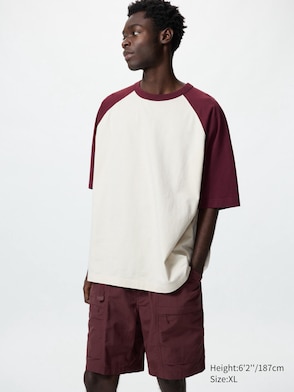 Oversized Bicolor Raglan T-Shirt