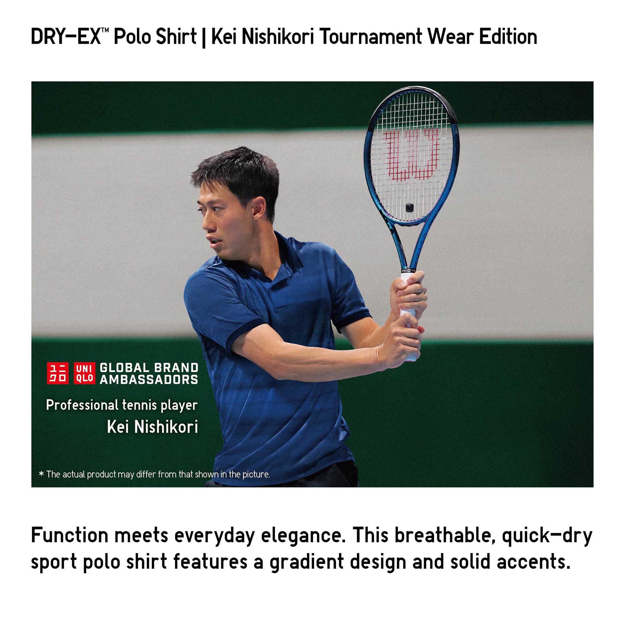 MEN'S DRY-EX POLO SHIRT (KEI NISHIKORI TOURNAT WEAR EDITION