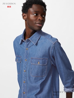 MEN'S DENIM LONG SLEEVE SHIRT UNIQLO PH