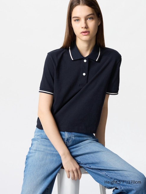 WOMEN'S CROPPED POLO SHIRT UNIQLO PH
