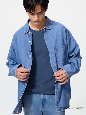 Denim Long Sleeve Overshirt