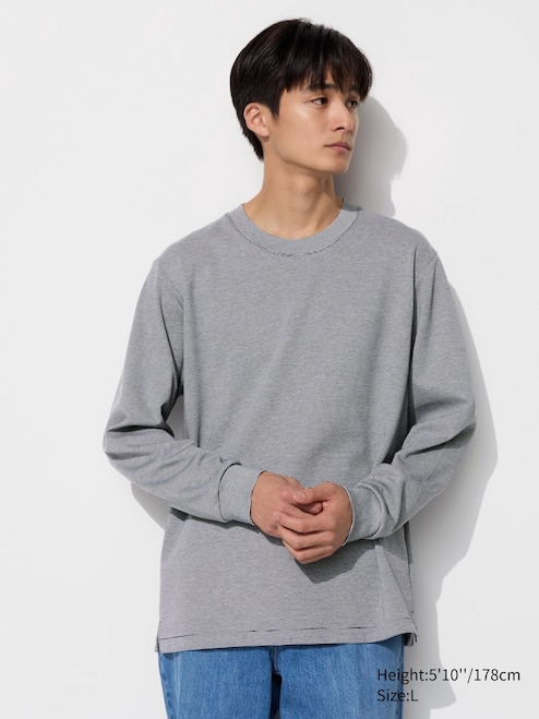 AIRISM COTTON LONG SLEEVE CREW NECK T UNIQLO PH