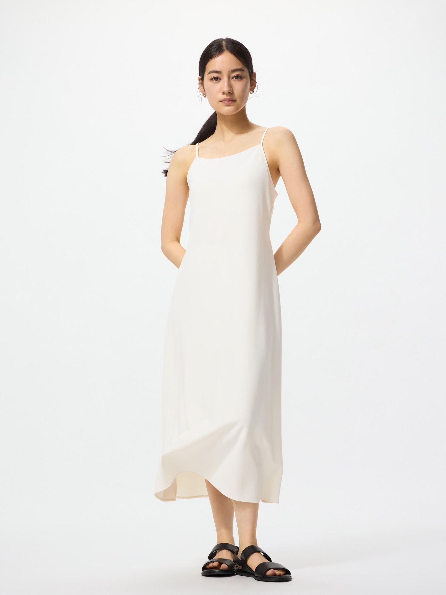 uniqlo crepe jersey dress Women's Crepe Jersey Sleeveless Dress