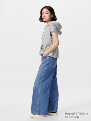 Drapey Wide Flare Jeans