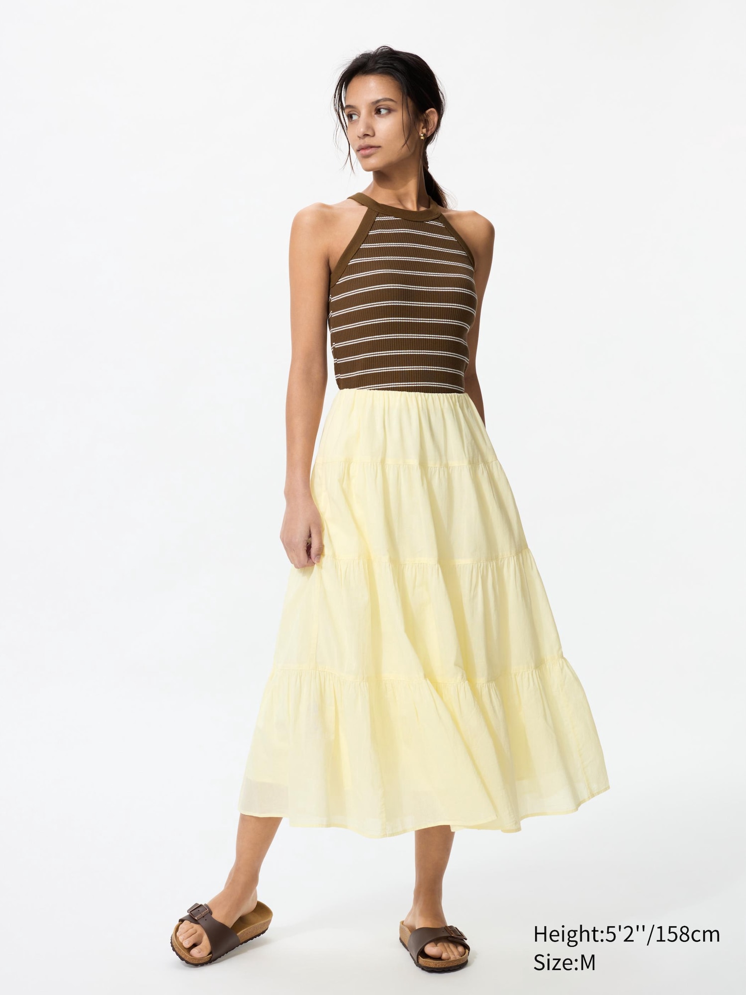 スカート herlipto Isaline Floral Tiered Skirt Isaline Floral Tiered Skirt