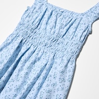 Women's Cotton Gathered Mini Dress