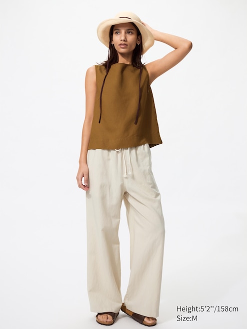 WOMEN'S LINEN BLEND EASY PANTS UNIQLO PH