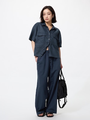 Linen Blend Easy Pants