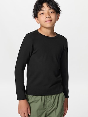 KIDS HEATTECH Ultra Warm Crew Neck T-Shirt