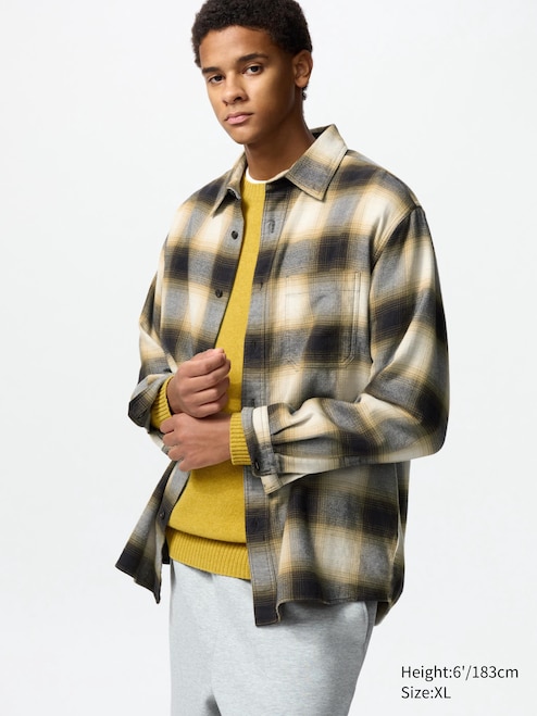MEN'S FLANNEL LONG SLEEVE SHIRT UNIQLO PH