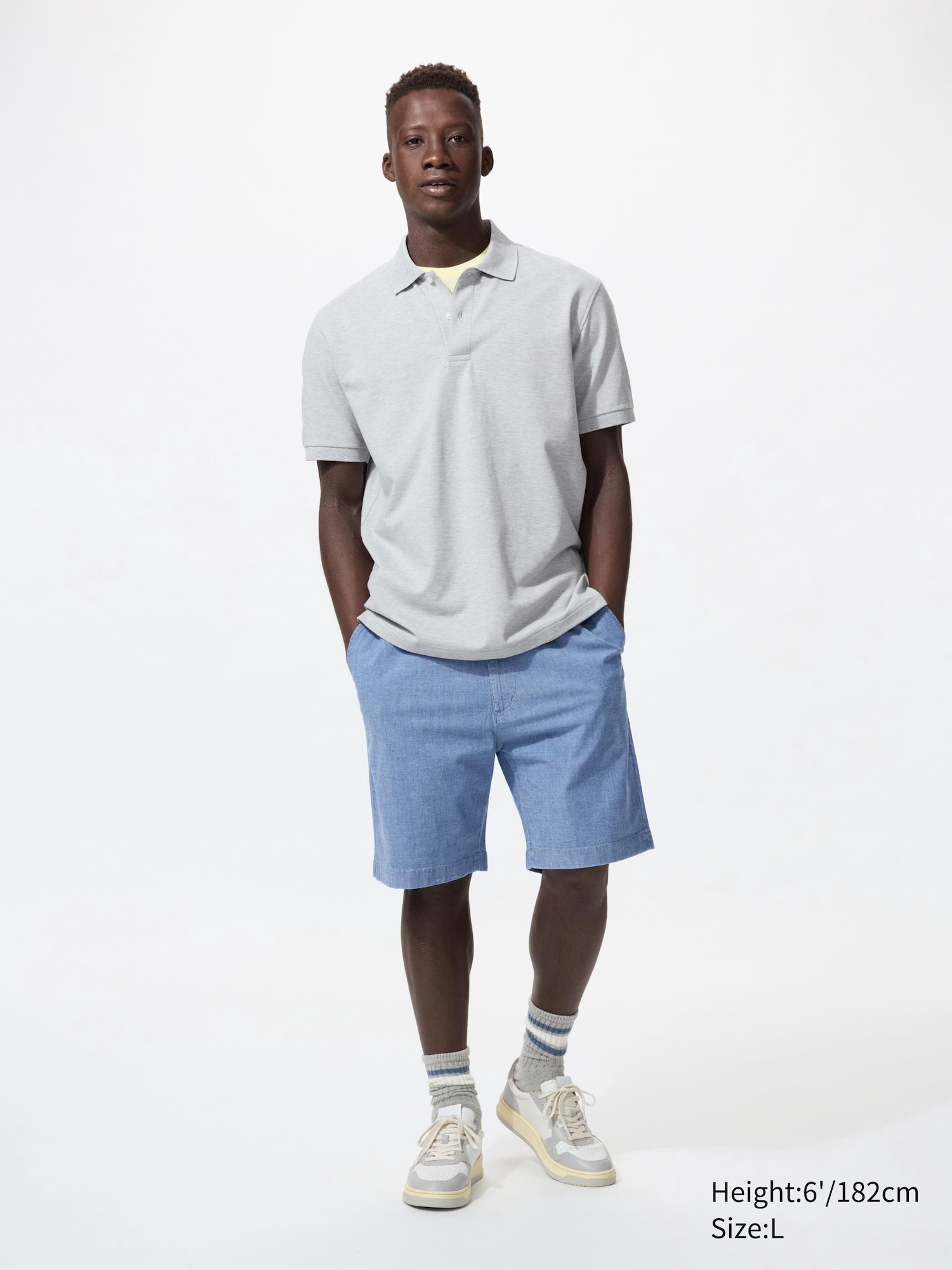 STRETCH EASY SHORTS (CHAMBRAY) | UNIQLO PH