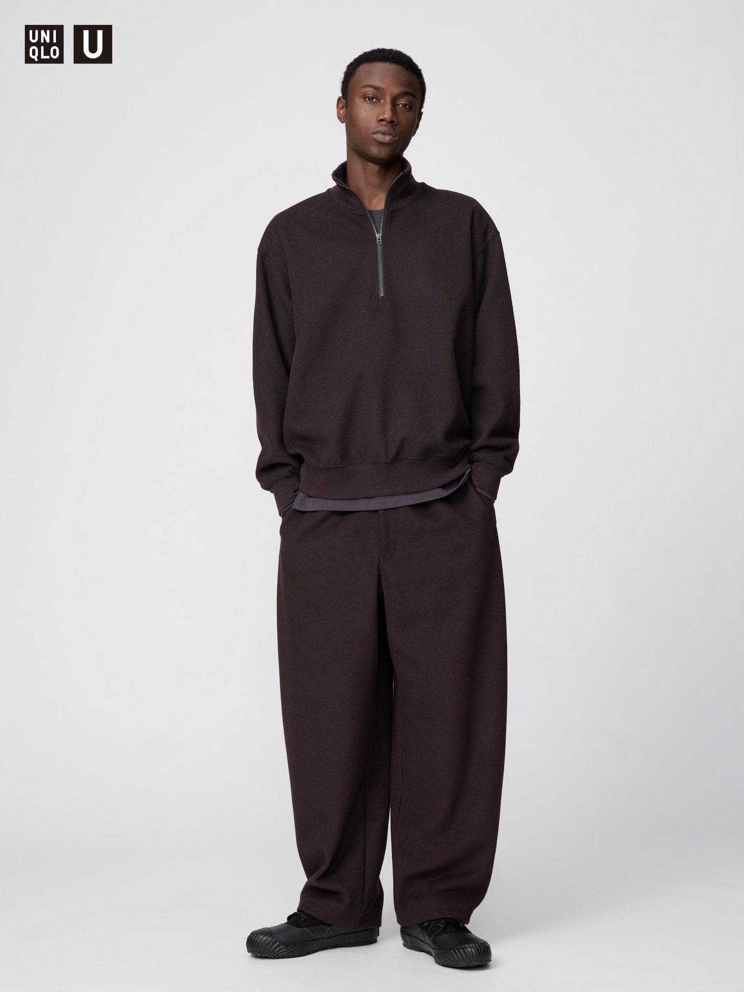 Unisex Brushed Sweat Wide Pants | UNIQLO PH