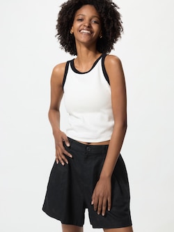 Ribbed Cropped Bra Top