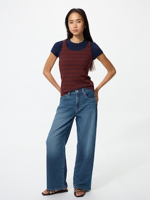 W's EZY wide straight jeans | Longer Length