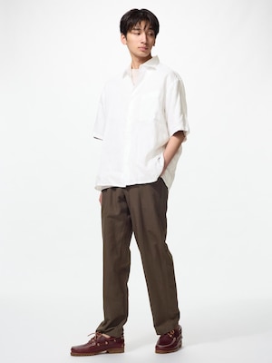 Linen Blend Relaxed Pants