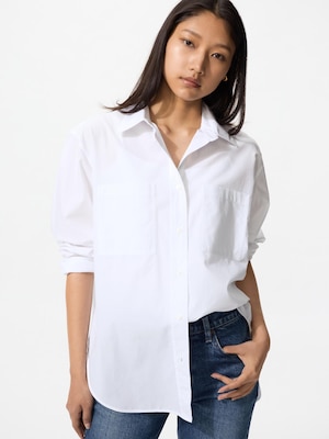 Cotton Oversized Long Sleeve Shirt