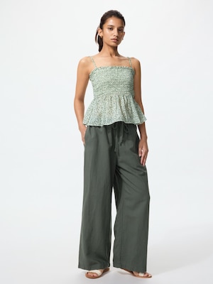 Linen Blend Easy Pants