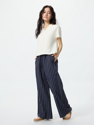 Linen Blend Easy Pants