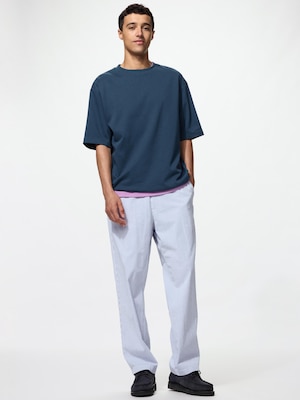 Stretch Easy Ankle Pants Seersucker