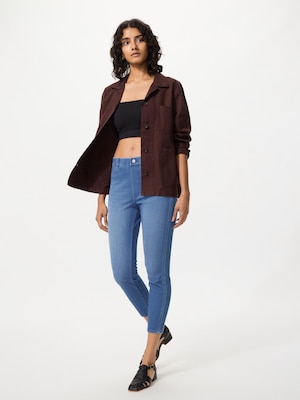 Ultra Stretch Cropped Denim Leggings Pants