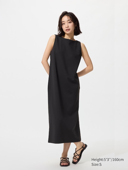 WOMEN'S CREPE JERSEY SHIFT DRESS | SLEEVELESS | UNIQLO PH