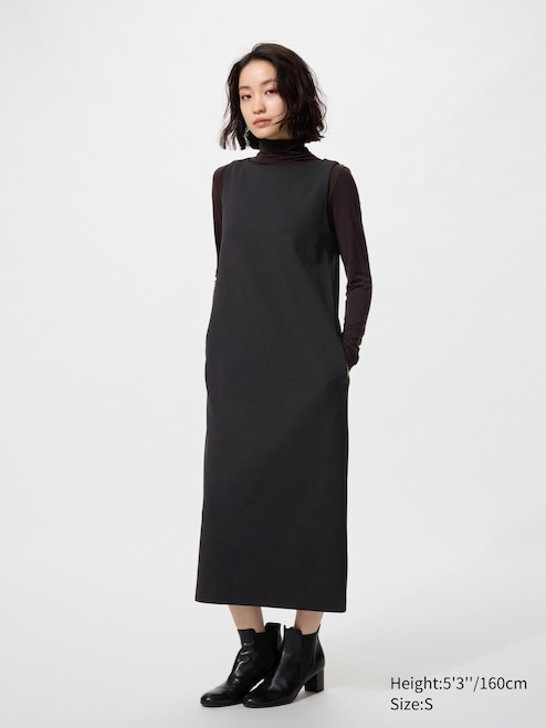 WOMEN'S CREPE JERSEY SHIFT DRESS | SLEEVELESS | UNIQLO PH