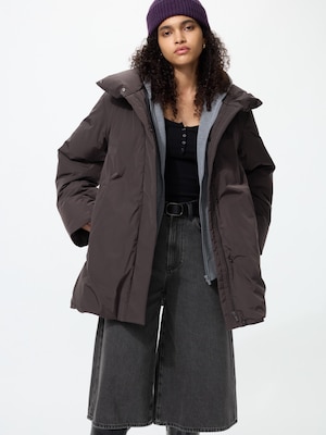 Non-Quilted Down Short Coat