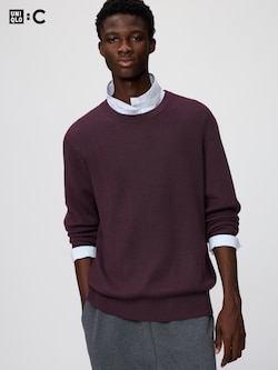 Merino Blend Crew Neck Sweater