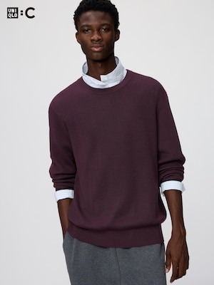 Merino Blend Crew Neck Sweater