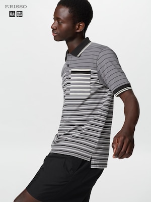 Dry Pique Slim Fit Striped Polo Shirt