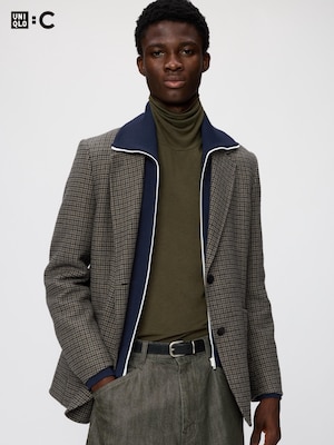 Double Face Tailored Jacket Check