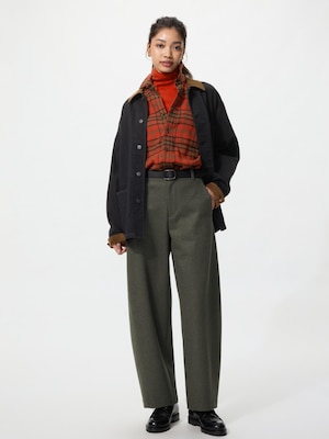 Brushed Jersey Barrel Leg Pants