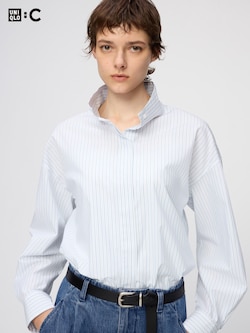 Cotton Stand Collar Shirt
