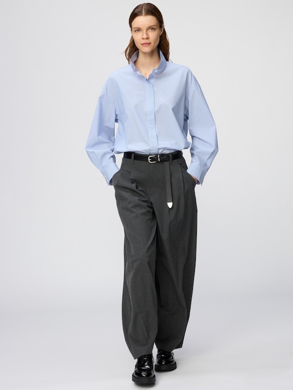 Cotton Stand Collar Shirt