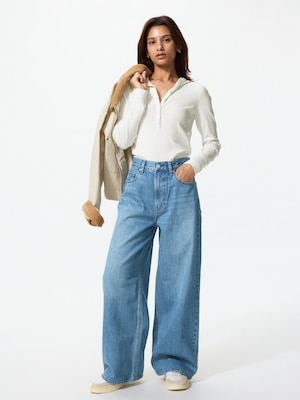 High Rise Wide Jeans