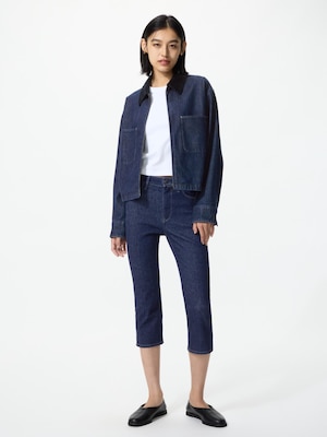 Denim Capri Pants Cropped