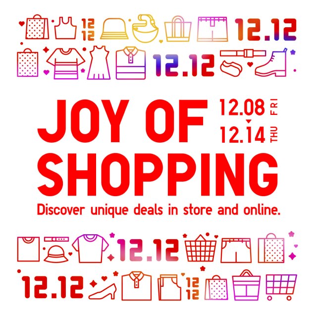 Joy of shopping banner